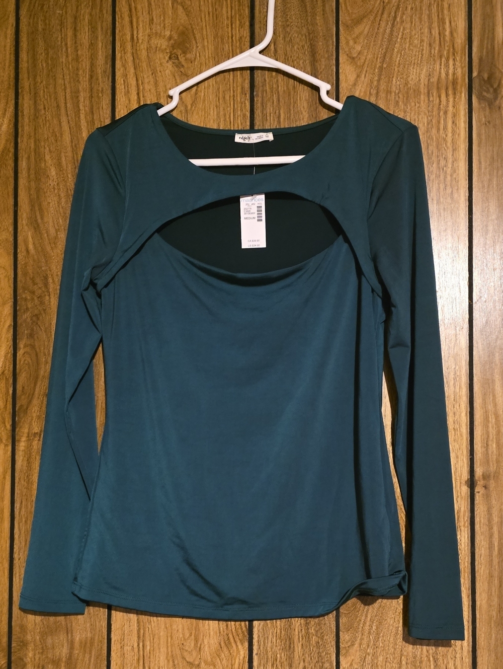 Maurices Edgely Long Sleeve With Peekaboo Neckline